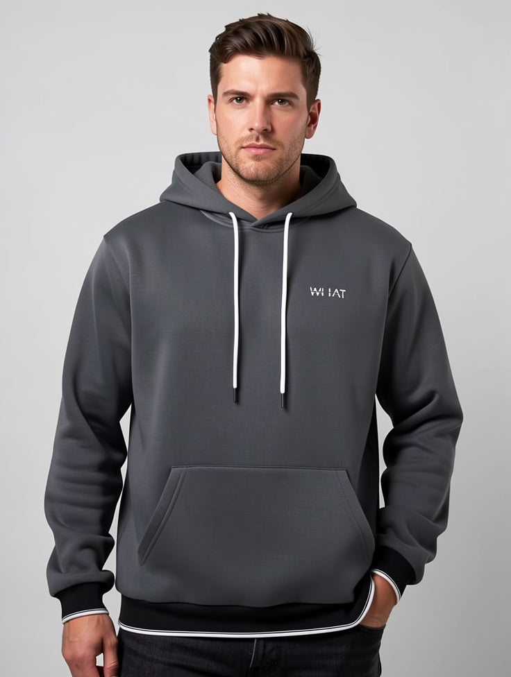 Men’s Premium Charcoal Grey Hoodie – Minimal Streetwear Pullover